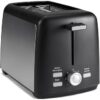 Amazon Basics 2 Slice Toaster, With 7 Browning Settings, Extra Wide Slots For Bagels and Special Breads,