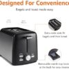 Amazon Basics 2 Slice Toaster, With 7 Browning Settings, Extra Wide Slots For Bagels and Special Breads, - Image 3