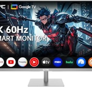 KTC 32 Inch 4K Smart Monitor with Google TV System 3840 * 2160P Netflix Licensed Type C 65W PD Speakers