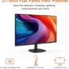 Amazon Basics 27 inch Monitor, FHD 1080P, Max 100Hz, VESA Compatible, Built-in Speakers, Black  ElectronicsRufus AI - Image 2