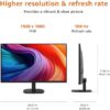 Amazon Basics 27 inch Monitor, FHD 1080P, Max 100Hz, VESA Compatible, Built-in Speakers, Black  ElectronicsRufus AI - Image 5