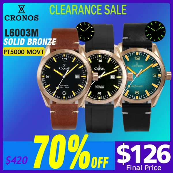 See Back Watch | Mechanical Wristwatches - Men Watch Cusn8 Automatic Pt5000 Sw200 - Aliexpress
