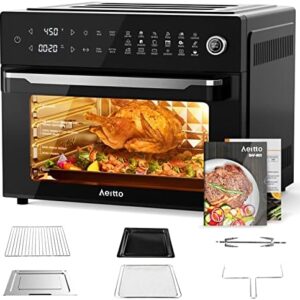 Aeitto Air Fryer, 32-Quart, 19-in-1, Rotisserie, Fits 13" Pizza, 1800W  Home KitchenRufus AI