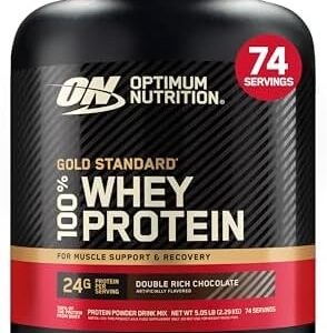 Optimum Nutrition Gold Standard 100% Whey Protein Powder, Double Rich Chocolate + Free Shipping - Amazon