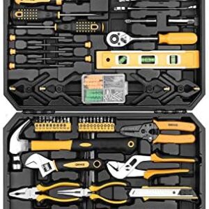 DEKOPRO 228 Piece Socket Wrench Auto Repair Tool Combination Package Mixed Tool Set Hand Tool Kit with Plastic Toolbox Storage Case : Automotive