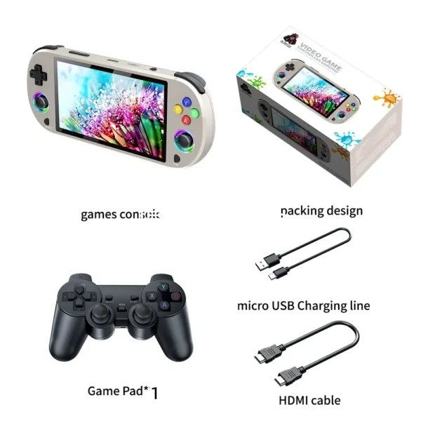 New 128GB M22 Pro Portable Pocket Retro Handheld Video Game Console 5.0 Inch IPS Screen 1920*1080 Display Support LINUX Emelec - AliExpress 44 - Image 5