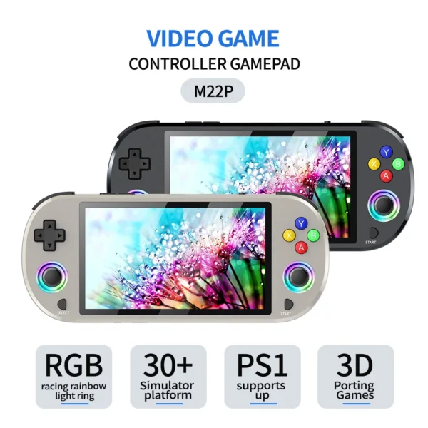 New 128GB M22 Pro Portable Pocket Retro Handheld Video Game Console 5.0 Inch IPS Screen 1920*1080 Display Support LINUX Emelec - AliExpress 44 - Image 3