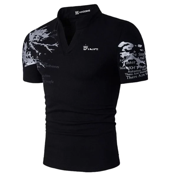 Men's Polo Shirt Golf Shirt Graphic Prints V Neck Outdoor Street Short Sleeves Print Clothing Sports Fashion Streetwear Designer - AliExpress 200000343 - Image 4