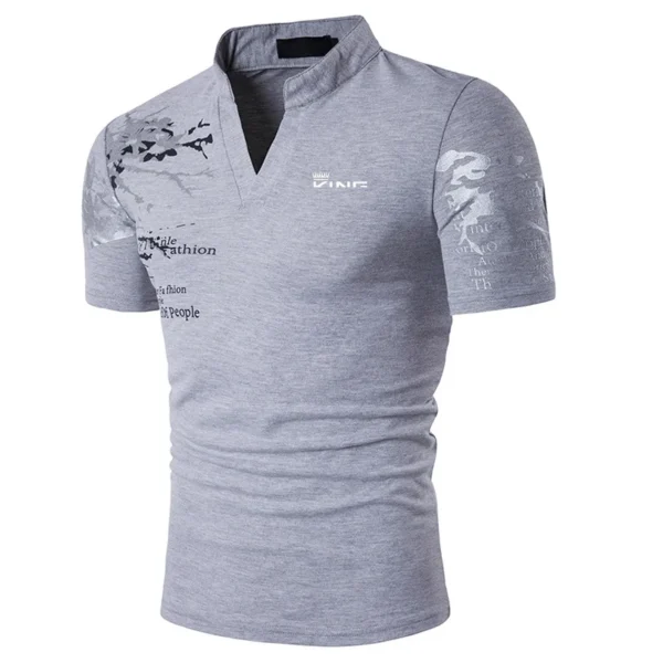 Men's Polo Shirt Golf Shirt Graphic Prints V Neck Outdoor Street Short Sleeves Print Clothing Sports Fashion Streetwear Designer - AliExpress 200000343 - Image 3