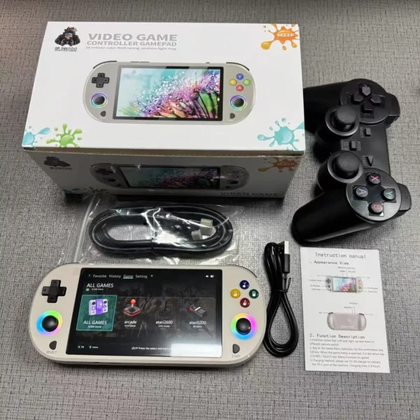 New 128GB M22 Pro Portable Pocket Retro Handheld Video Game Console 5.0 Inch IPS Screen 1920*1080 Display Support LINUX Emelec - AliExpress 44 - Image 2
