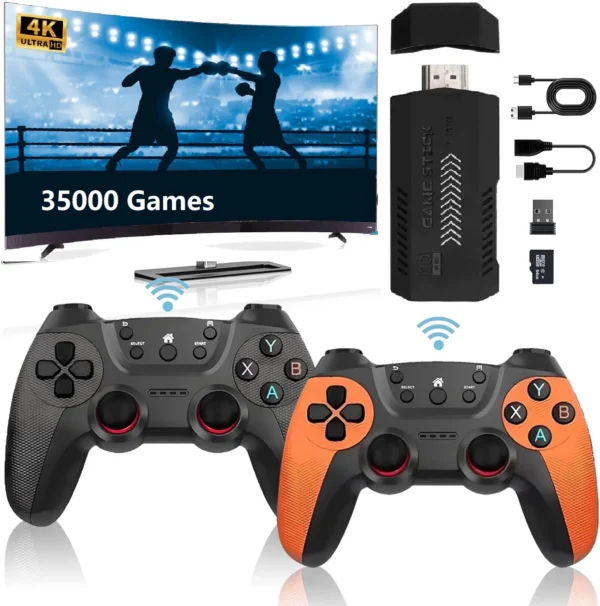 Ultra Gaming Stick 4k Output Retro Game Console Home Game Console Classic 64GB 30000 Games